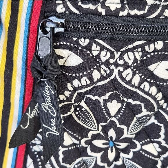 Vera Bradley Black Flowered Purse - Picture 2 of 8